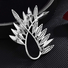 Trâm, Ghim Cài HimHip Lá Xanh Sang Trọng HKCC Đính Phale 3.5*4cm