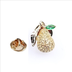 Pin Cài Áo HimHip Quả Lê Lấp Lánh HKCC Đính Phale 1,5*2cm