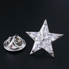 Pin Cài Áo HimHip Ngôi Sao 5 Cánh Sang Trọng HKCC Đính Phale 2cm