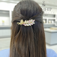 Kẹp Bấm HimHip HKCC Lá Nguyệt Quế Thanh Lịch 2x7cm