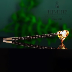 Kẹp Mái HimHip Đính Đá Phale Hình Trái Tim Đáng Yêu 0.5x9cm