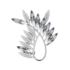 Trâm, Ghim Cài HimHip Lá Xanh Sang Trọng HKCC Đính Phale 3.5*4cm