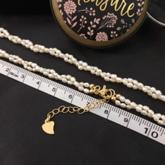 [Thiết kế] Vòng cổ ngọc trai 4mm 4in1 cao cấp 38cm+5cm (Không Kèm Túi Hộp)