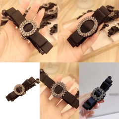 Kẹp Móc Dọc HimHip Composite Nơ Đá Thanh Lịch 1.5x9cm