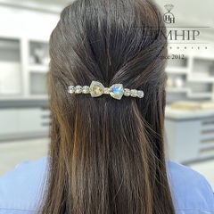 Kẹp Bấm HimHip HKCC Đính Đá Nơ Thanh Lịch 0.5x8cm
