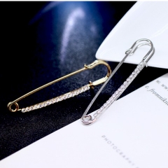 Trâm, Ghim Cài Kim Băng HimHip Họa Tiết Đơn Giản HKCC Đính Phale 1x5.4cm