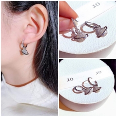 Khuyên Tai Ngắn HimHip Mặt Hành Tinh Sang Trọng HKCC Đính Phale 1.4x2.5cm