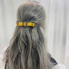 Kẹp Bấm HimHip Đính Phale Nơ Vải Nhung Thanh Lịch 2.8x9.5cm