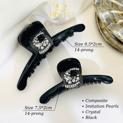 Kẹp Càng Cua HimHip Composite Mix Đá, Hạt Giả Trai Dáng Dài Thanh Lịch 2x9.5cm