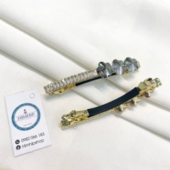 Kẹp Bấm HimHip HKCC Đính Phale Ba Hoa Sang Trọng 0.5x6cm