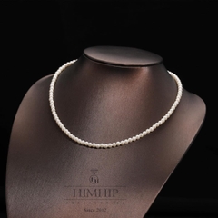 [Thiết Kế] Vòng Cổ HimHip Tinh Thể Ngọc Trai Sang Trọng 40cm Phụ Kiện Áo Dài