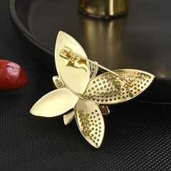 Trâm, Ghim Cài Áo HimHip Bướm Đôi Sang Trọng HKCC Đính Phale 4*3cm