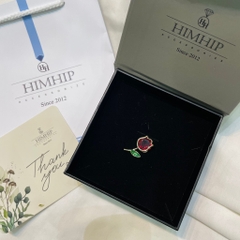 Pin Cài Áo HimHip Bông Hoa Tulip Nhỏ Sang Trọng HKCC Đính Phale 2,3*1,5cm