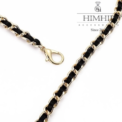 Dây Lưng HimHip Xích Phối Da Charm Cỏ 4 Lá Sang Trọng