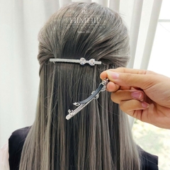 Kẹp Bấm HimHip HKCC Đá Phale Đính Nơ Lấp Lánh 8.2x1cm