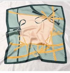 Set Quà Himhip Khăn Lụa Vuông 70x70cm & Cài Khăn Kèm Túi Hộp Thiệp  - 187
