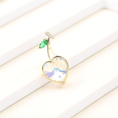 Trâm, Ghim Cài Nhỏ HimHip Cherry Trái Tim Đáng Yêu HKCC Đính Phale 1,6*3,2cm