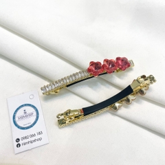 Kẹp Bấm HimHip HKCC Đính Phale Ba Hoa Sang Trọng 0.5x6cm