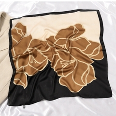 Set Quà HimHip Khăn Lụa Vuông 70x70cm & Cài Áo, Cài Khăn Kèm Túi Hộp Thiệp - 480