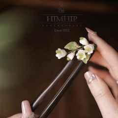Trâm Cài Tóc HimHip Hoa Chuông Nụ Phale Cao Cấp 13cm Kèm Hộp Phụ Kiện Áo Dài