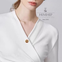 Pin Cài Áo HimHip Con Ong Họa Tiết Độc Đáo Sang Trọng HKCC Đính Phale 2*2cm
