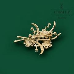 Trâm, Ghim Cài Áo HIimHip Bó Hoa Xuân Thanh Lịch HKCC Mix Trai 4*5,2