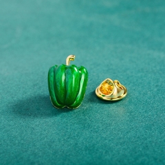 Pin Cài Áo HimHip Ớt Chuông Dễ Thương HKCC Phủ Bóng 1,4*1cm