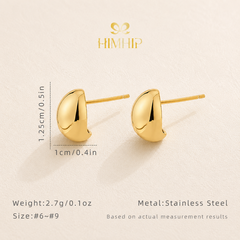 Khuyên Tai Nụ HimHip TiTan Hạt Đậu Nhỏ 1.25x1cm