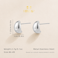 Khuyên Tai Nụ HimHip TiTan Hạt Đậu Nhỏ 1.25x1cm