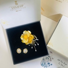Set Quà HimHip Khuyên Tai & Cài Áo Kèm Túi Hộp Thiệp - 300