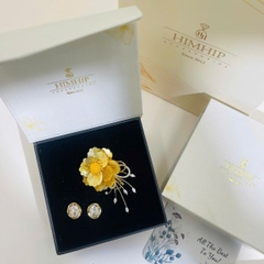 Set Quà HimHip Khuyên Tai & Cài Áo Kèm Túi Hộp Thiệp - 300