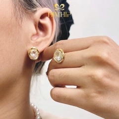 Set Quà HimHip Khuyên Tai & Cài Áo Kèm Túi Hộp Thiệp - 300