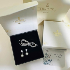 Set Quà HimHip Khuyên Tai & Kẹp Mái Kèm Túi Hộp Thiệp - 320