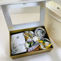 Set Quà HimHip Khăn Lụa Cao Cấp 65x65cm & Cài Khăn Kèm Túi Hộp Thiệp - 1329