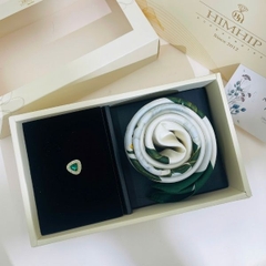 Set Quà 20/10 HimHip Khăn Lụa 70x70cm & Pin Cài Tự Hít Kèm Túi Hộp Thiệp - 1301