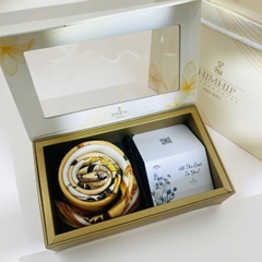 Set Quà HimHip Khăn Lụa Cao Cấp 65x65cm Kèm Túi Hộp Thiệp - 1148