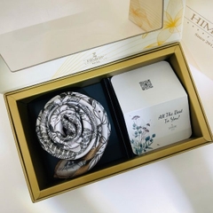 Set Quà HimHip Khăn Lụa Cao Cấp 65x65cm Kèm Túi Hộp Thiệp - 1144