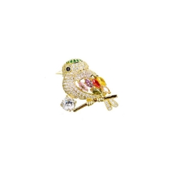 Trâm, Ghim Cài Áo HimHip Chim Nhỏ Đậu Cành Cây Đáng Yêu HKCC Đính Phale 2,5*3cm