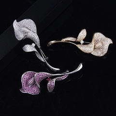 Trâm, Ghim Cài Áo HimHip Hoa Vân Môn Thanh Lịch HKCC Đính Phale 2,5*6,5cm