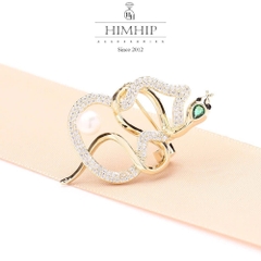 Trâm, Ghim Cài Áo Nam Nữ HimHip Rắn Hồ Lô May Mắn HKCC Mix Trai 2,5*4cm