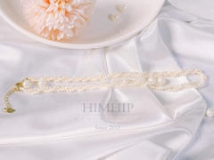 [Thiết kế] Vòng cổ ngọc trai 4mm 4in1 cao cấp 38cm+5cm (Không Kèm Túi Hộp)