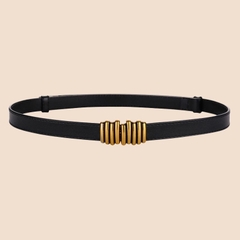 Dây Lưng HimHip Da Thật Khóa Sọc Thanh Lịch 2x45-88cm