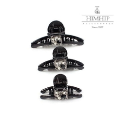Kẹp Càng Cua HimHip Composite Mix Đá, Hạt Giả Trai Dáng Dài Thanh Lịch 2x7.5cm