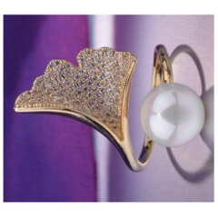 Cài Khăn Ống HimHip Size To Lá Rẻ Quạt Thanh Lịch HKCC Mix Trai 3cm