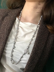 Vòng Cổ HimHip Trai Dị Khóa Mặt Thiên Nga Đính Phale Sang Trọng 79+0cm Phụ Kiện Áo Dài