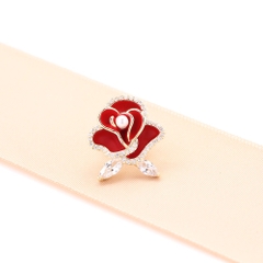 Pin Cài Áo HimHip Hoa Hồng Nhụy Trai Sang Trọng HKCC Đính Phale 2cm