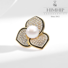 Pin Cài Áo HimHip Hoa Trà Thanh Lịch HKCC Mix Trai 2*2,4cm