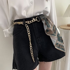 Dây Lưng HimHip Xích Phối Khăn Cá Tính 2.5x97cm