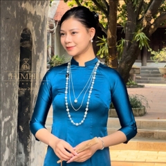 Vòng Cổ Thời Trang HimHip Hạt Giả Trai Mix Phale Dây HKCC Thanh Lịch Phụ Kiện Áo Dài