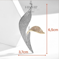 Set Quà HimHip Khăn Lụa Cao Cấp 53*53cm & Cài Khăn, Cài Áo, Khuyên Tai Kèm Túi Hộp Thiệp - 877